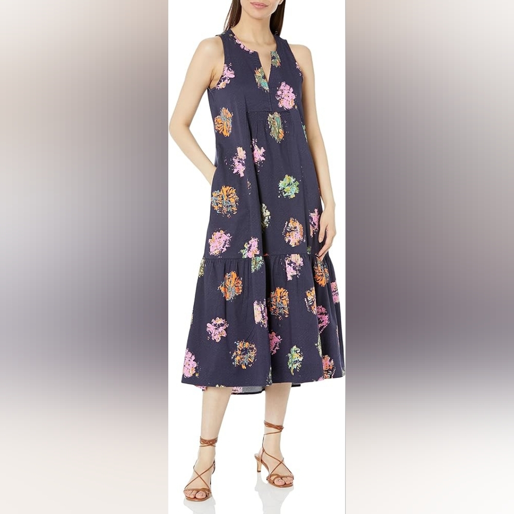 Nic+Zoe Bright Spot Sleeveless Midi Dress NWOT